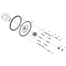 Flywheel ring gear - Блок «Flywheel Group»  (номер на схеме: 1)