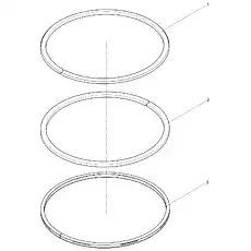 Conical ring - Блок «Piston ring assembly»  (номер на схеме: 2)