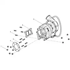 Flange gasket of exhuast pipe - Блок «Turbocharger assembly»  (номер на схеме: 2)
