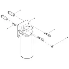 Hexagon Flange Nut - Блок «Fine fuel filter set»  (номер на схеме: 4)