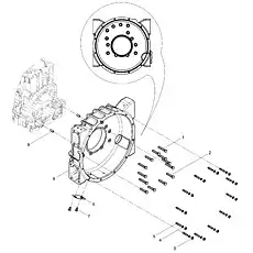 Handhole Cover Plate - Блок «Flywheel Housing Group»  (номер на схеме: 6)