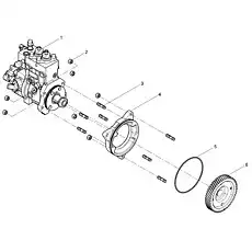 Fuel Injection Pump Gear - Блок «Fuel Injection Pump Group»  (номер на схеме: 6)