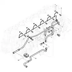 Hollow screw - Блок «Low Pressure Fuel Pipe Group»  (номер на схеме: 10)