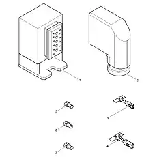 0.5~1.0mm (1241380-3) - Блок «Connector Assembly 2»  (номер на схеме: 3)