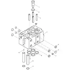 Injector Bush - Блок «Cylinder Head Subassembly»  (номер на схеме: 1)