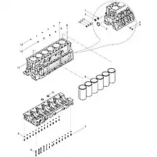 Crankcase assembly - Блок «Engine Block Group»  (номер на схеме: 11)
