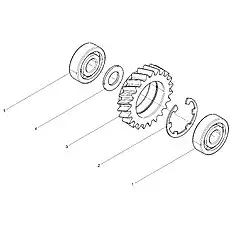 Thrust Bearing - Блок «Oil Pump Idle Gear Set»  (номер на схеме: 1)