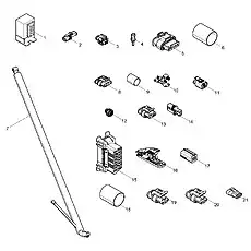 Urea Pressure Pipe - Блок «Parts Box Group»  (номер на схеме: 7)