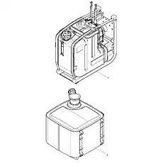 Integrated Urea Tank Assembly - Блок «Separate Delivery Parts Group Attached to Engine»  (номер на схеме: 1)