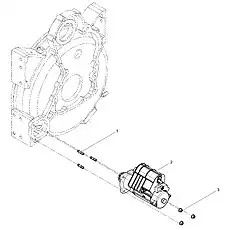 Hexagon Flange Nut - Блок «Starter Motor Group»  (номер на схеме: 3)