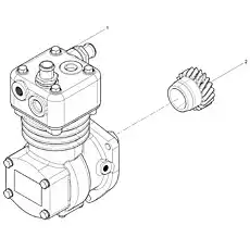Air compressor set - Блок «Air Compressor Assembly»  (номер на схеме: 1)