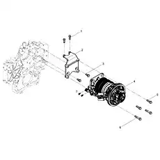 Hexagon Flange Bolt - Блок «Fan Bracket Group»  (номер на схеме: 6)