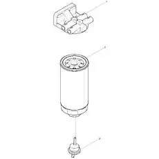 Water Draining Valve - Блок «Fuel Coarse Filter»  (номер на схеме: 3)