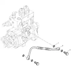 Fuel Injection Pump Oil Pipe Assembly - Блок «Fuel Injection Pump Oil Pipe Group»  (номер на схеме: 2)
