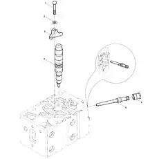 Nut - Блок «Fuel Injector Group»  (номер на схеме: 6)