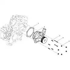 Hexagon Flange Nut - Блок «Water Pump Group»  (номер на схеме: 5)
