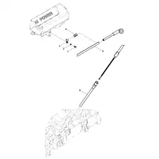 Oil dipstick tube assembly (lower) - Блок &laquo;Группа щупа&raquo;  (номер на схеме: 6)