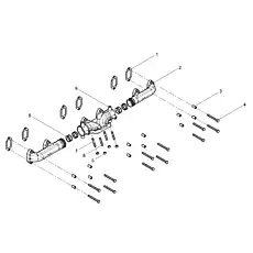 Exhaust flange sleeve - Блок &laquo;Группы выпускного коллектора&raquo;  (номер на схеме: 3)