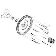 Flywheel bolt - Блок &laquo;Группа маховика&raquo;  (номер на схеме: 7)