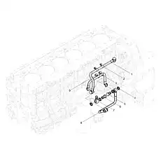 Unit seal washer - Блок «Группа масляных труб низкого давления»  (номер на схеме: 4)
