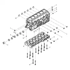 Camshaft bushing - Блок «Предварительно собранный блок цилиндров»  (номер на схеме: 12)