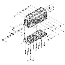 Hexagon Taper Screw Plug - Блок «Cylinder Block Preassembly»  (номер на схеме: 6)