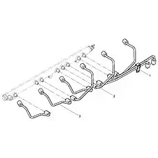 High-pressure Fuel Pipe Assembly - Блок «High Pressure Pipe Set»  (номер на схеме: 2)