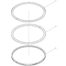 Taper Ring - Блок «Piston Ring Set»  (номер на схеме: 2)