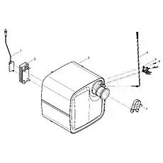 Nitrogen-Oxygen Sensor - Блок «SCR Box Assembly»  (номер на схеме: 1)