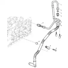 Ferrule Face Straight Thread Elbow-body - Блок «Turbocharger Oil Pipe Group»  (номер на схеме: 11)