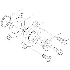 Hexagon Flange Bolt - Блок «Water Outlet Pipe Group»  (номер на схеме: 5)