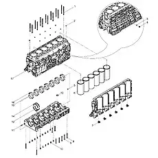 Piston Nozzle Set - Блок «Engine Block Group»  (номер на схеме: 7)
