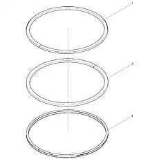 Keystone Ring - Блок «Piston Ring Set»  (номер на схеме: 1)