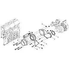 Exhaust Manifold Bracket - Блок «Rear Exhaust Manifold Group»  (номер на схеме: 5)