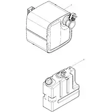 SCR Box Assembly - Блок «Separate Delivery Parts Group Attached to Engine»  (номер на схеме: 1)