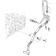 Ferrule Straight Thread Elbow-body - Блок «Turbocharger Oil Pipe Group»  (номер на схеме: 4)