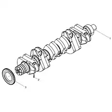 Oil pump gear - Блок «Crankshaft assembly»  (номер на схеме: 3)