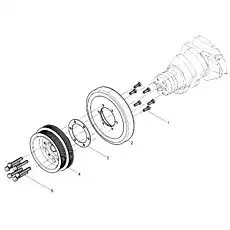 Belt pulley bolt - Блок «Crankshaft Pulley Group»  (номер на схеме: 5)