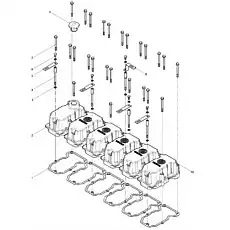 Bracket - Блок «Cylinder head cover assembly»  (номер на схеме: 5)