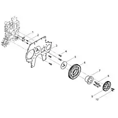 Idle wheel baffle - Блок «Gear transmission»  (номер на схеме: 5)
