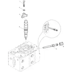 Nut - Блок «Injector assembly»  (номер на схеме: 6)