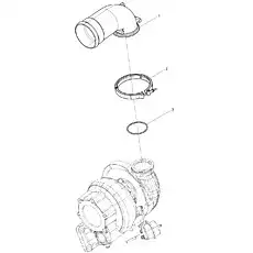 Intercooler connecting pipe - Блок «Intercooler assembly»  (номер на схеме: 1)
