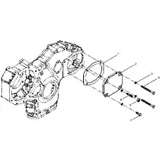 Gasket 12189678 - Блок «Hydraulic pump cover assembly A107-4110002247»  (номер на схеме: 1)