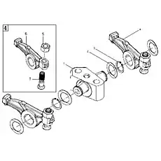 Spring washer 12165314 - Блок «Rocker arm stand assembly A132-4110002247 13037828+001»  (номер на схеме: 2)