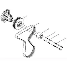 Belt 13026196 - Блок «Water pump pulley assembly A155-4110002247»  (номер на схеме: 2)