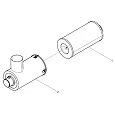Air filter house - Блок «Air filter mainbody»  (номер на схеме: 2)