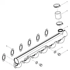 Intake manifold gasket - Блок «Air inlet pipe assembly»  (номер на схеме: 6)