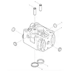 Core hole plug - Блок «Cylinder head set»  (номер на схеме: 3)