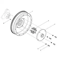Screw - Блок «Flywheel assembly»  (номер на схеме: 4)