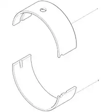 Main bearing (lower) - Блок «Main Bearing Set 2»  (номер на схеме: 2)